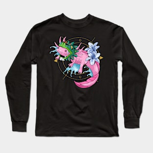 mayan axolotl Long Sleeve T-Shirt